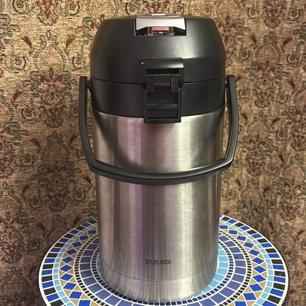 BUNN 2.5 Liter Lever-Action Airpot, Stainless Steel, 32125.0000